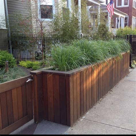 Planter Divider From Our Neighborhood Sloped Backyard Garden Design