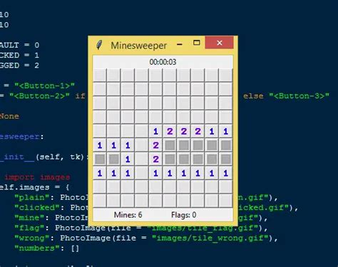 Minesweeper Game Gui In Python Free Source Code Sourcecodester