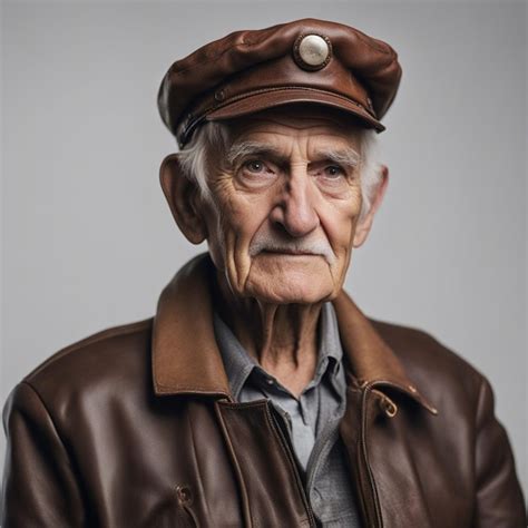 Premium Ai Image A 90 Years Old Romanian Old Mans Portrait Wrinkled