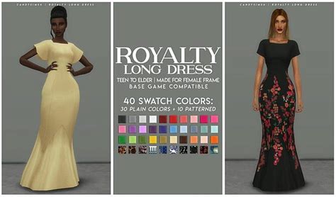 Royalty Long Formal Dress At Candy Sims 4 Lana Cc Finds