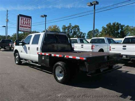 Ford Super Duty F 350 Drw 4wd Flatbed 4wd 9 Foot Flatbed Crew Cab