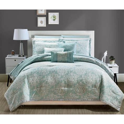 Chic Home Zarina BIB Aqua 10 Piece Comforter Set Overstock 12350836