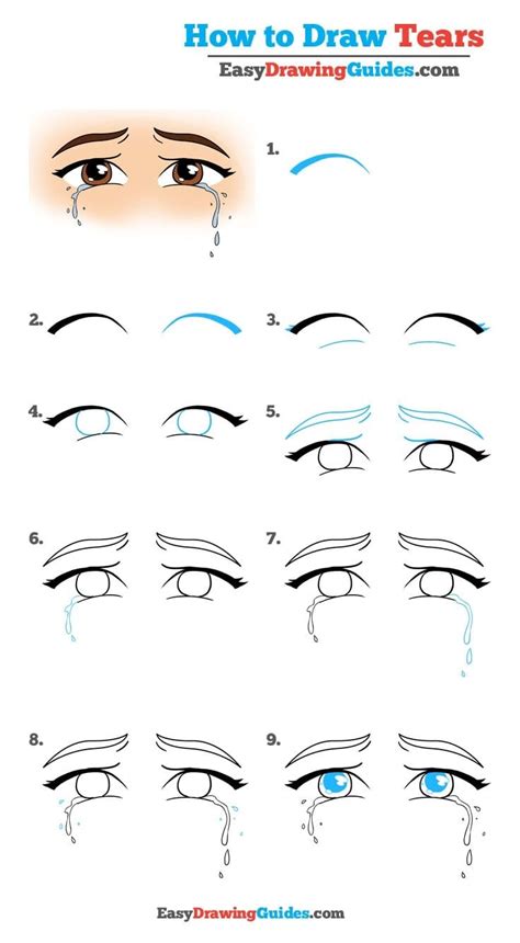 How To Draw Tears Really Easy Drawing Tutorial