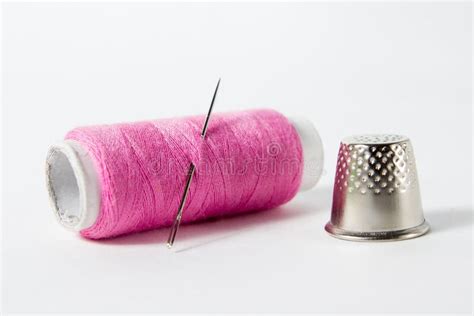 White Thread On White Background Rope Wool Knitting Homemade