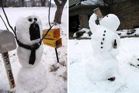 30 Amazing Snowman And Snow Sculptures You Must See Snowman Snow
