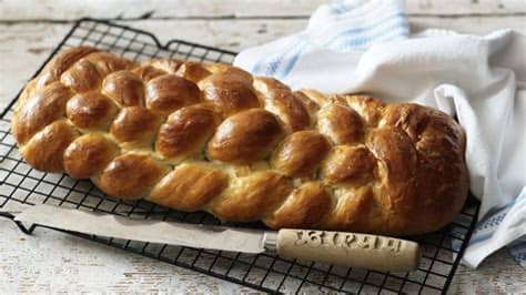 Let rise in a warm place 1½ hours. Eight-strand plaited loaf recipe - BBC Food