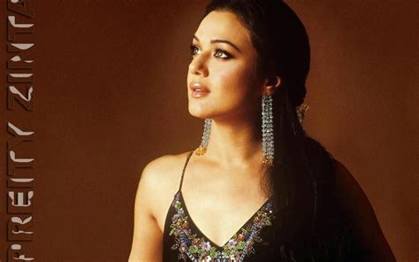 Preity Zinta Female Actress With Big Crystal Earrings