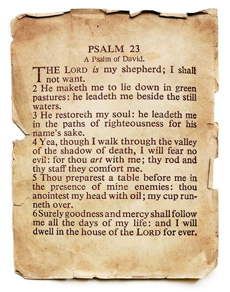 Psalm 23 Living Bible Nabeehatayni