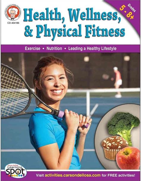 Carson Dellosa Health Wellness And Physical Fitness Workbook Grades 5 8 Teachers
