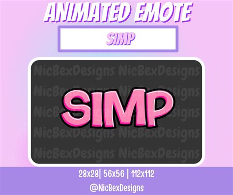 Simp Twitch Animated Emote Streamer Youtube Simp Animated Emote