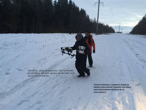 Filming Dog Sledding Adventure In Russia Drone Filming In Winter