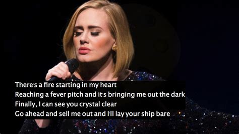 Rolling In Captions 25 Inspirational Adele Lyrics Quotes For Your