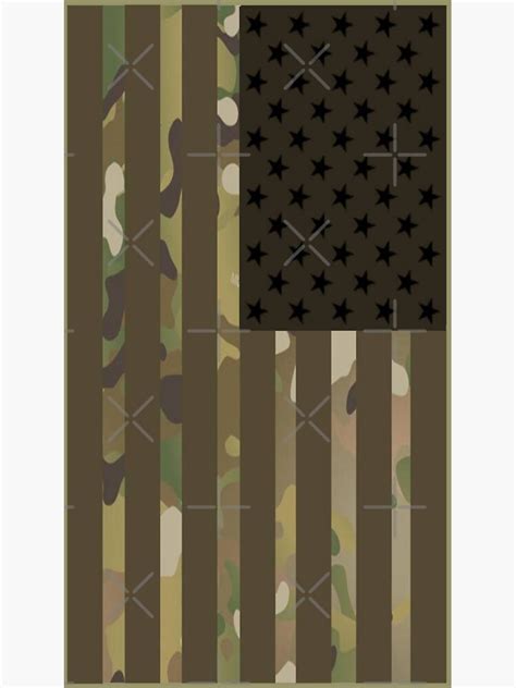 Camouflage American Flag Sticker Sticker By Riad16 Redbubble