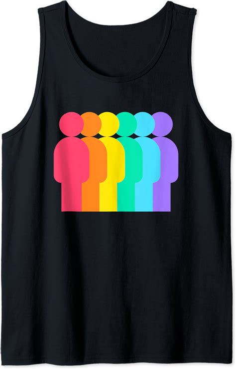 Gay Pride Rainbow Flag Lgbt Awareness Tank Top Amazon Co Uk Fashion