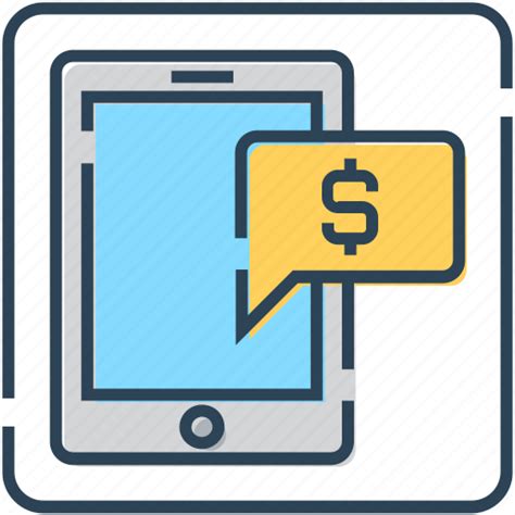 Bank message, chat, message, mobile, transaction icon
