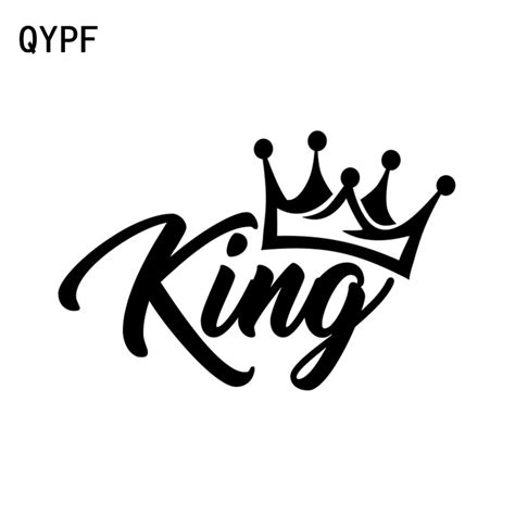 Qypf 17cm111cm King Crown Funny Vinyl Decoration Car Window Sticker