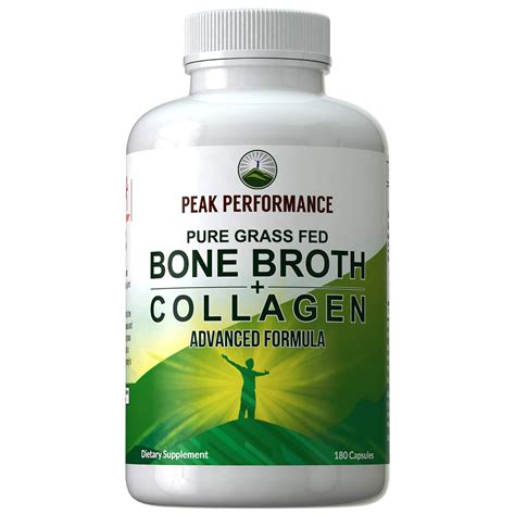 Bone Broth Collagen Capsules 180 Pills Of Grass Fed Collagen Ebay