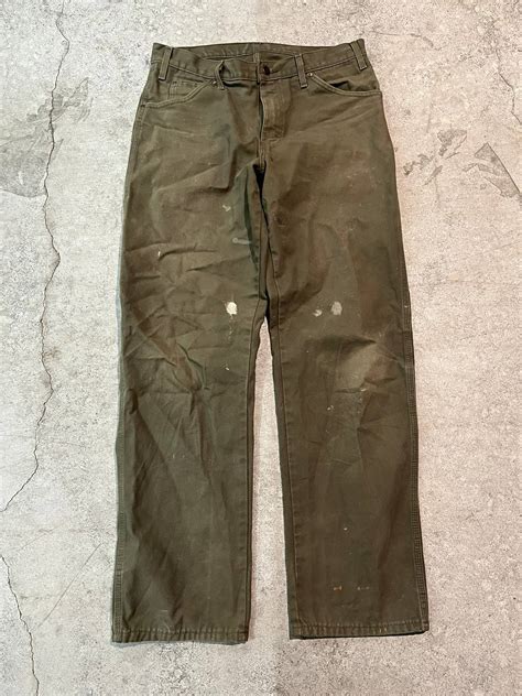 Vintage Vintage Faded Green Dickies Pants Size 32x32 Grailed