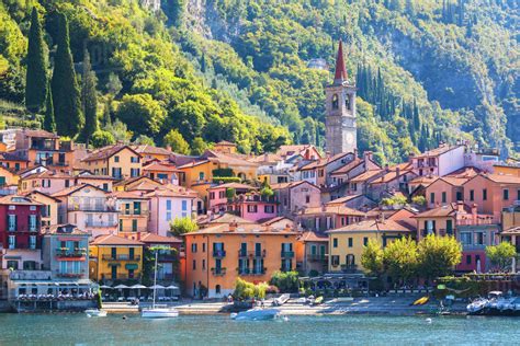 The Iconic Village Of Varenna On The Shore Of Lake Como Lecco Province