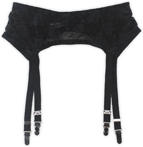 tvrtyle black white vintage 4 wide straps metal clips sexy garter belt for stockings s502 black