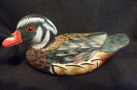 Hand Carved And Hand Painted Mallardwood Duck Duck From Pacific Rim
