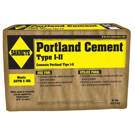 SAKRETE 94 lb. Type I-II Portland Cement Concrete Mix-65150083 - The