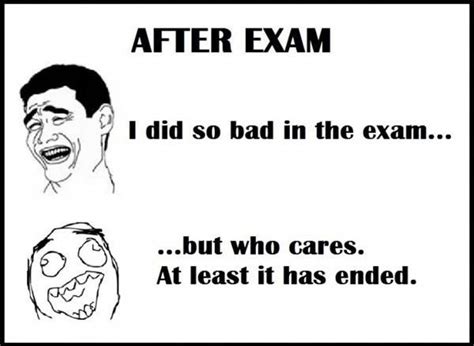 Funny Exam Status Captions For Exam Time And Over