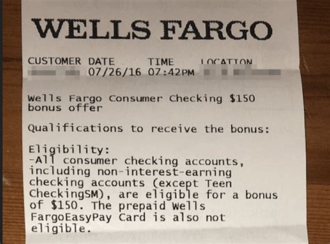 But both of these accounts are designed for customers who maintain high balances in that includes mobile check deposit. Wells Fargo Checking Account $150 Promotion: ATM Coupon with No Direct Deposit - Bank Checking ...