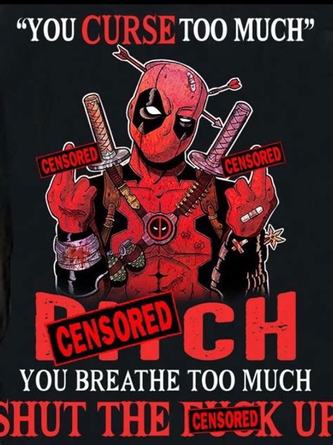 Deadpool On Swearing Deadpool Funny Deadpool Comic Deadpool Quotes