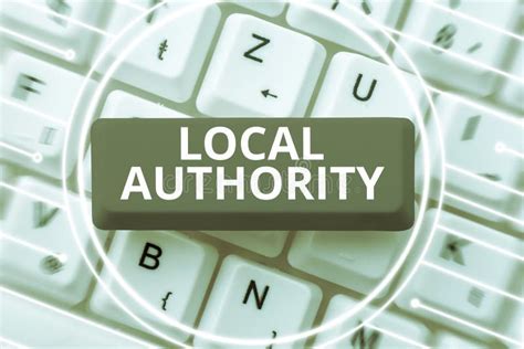 Hand Writing Sign Local Authority Business Overview The Group Of