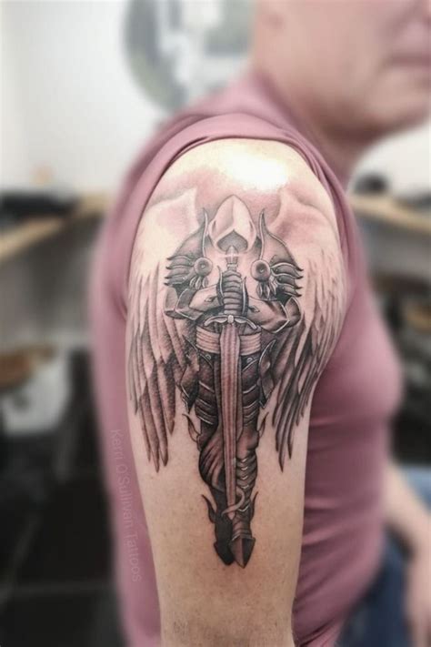 Man With Shoulder Angel Tattoo Sleeve Tattoos Tattoos Tattoo Designs Men