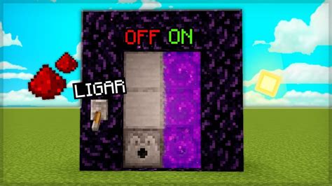 Portal Do Nether AutomÁtico Liga E Desliga Minecraft Youtube