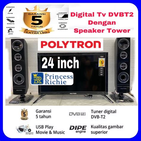 Jual Polytron Led Tv Digital Inch Plus Speaker Tower Cinemax