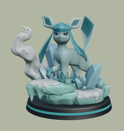 glaceon pokemon 3d model 3d printable cgtrader