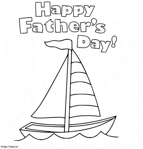 Happy Fathers Day 6 Coloring Page