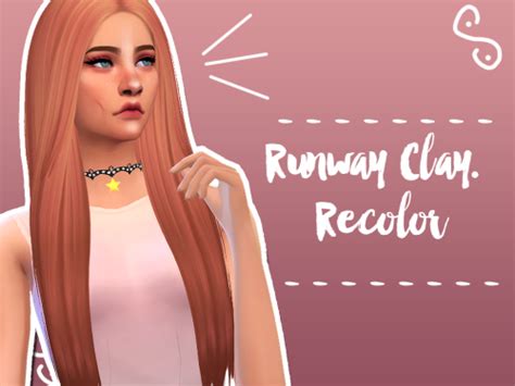 My Sims 4 Blog Runway Clay Hair Recolors By Awsimmer92