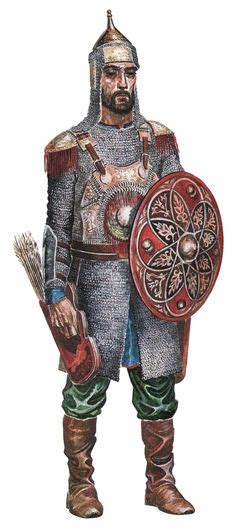 Kazakh Noble Warrior In Mirror Armour 16th 17th Century Rüstung