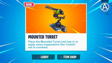New Mounted Turret In Fortnite Battle Royale Fortnite Weapon Update