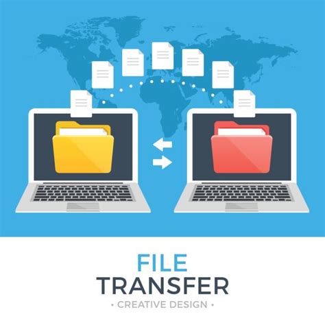 File Transfer Illustrations Royalty Free Vector Graphics And Clip Art