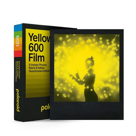 Film 600 Polaroid Edition Duochrome Noir Et Jaune Pellicule Ou Papier