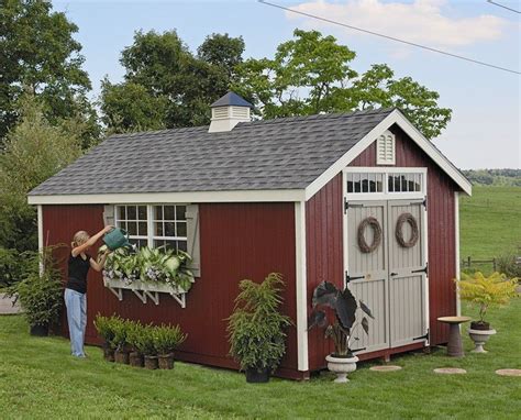Amish Garden Sheds Home Amish Colonial Williamsburg Garden Shed Kit