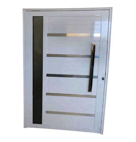 Porta Pivotante De Aluminio Branco 210x120 Linha 30 Completa MercadoLivre