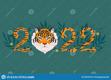 Tiger Number D Feline Fur Digit Suitable For Safari Wildlife Or