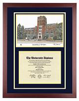 Pictures of Umich Diploma Frame
