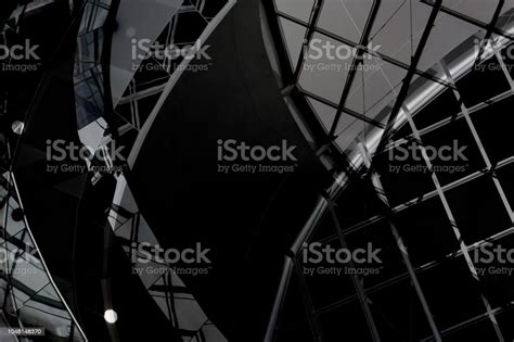Computer Graphic Image Of Grid Structure Resembling Domed Ceiling