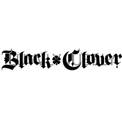 Black Clover Logo Pdf Png Svg Etsy