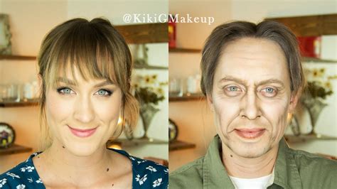 makeup artist transforms herself into steve buscemi