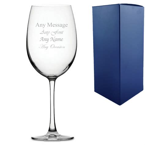 Engraved Giant Wine Glass Can Hold 1 Bottle Of Wine Personalised T Supply