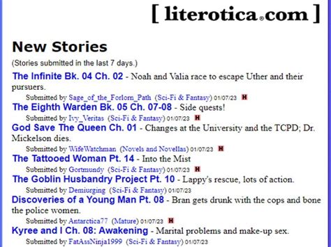 Literotica And More Erotic Stories Sites Similar To