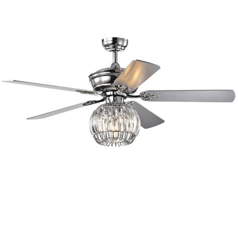 The bluetooth kit is designed to install easily and operate intuitively: House of Hampton® 52" Pitman 5 - Blade Crystal Ceiling Fan ...